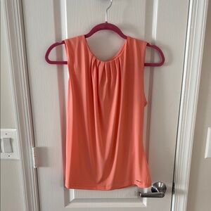 Calvin Klein Coral Sleeveless Blouse